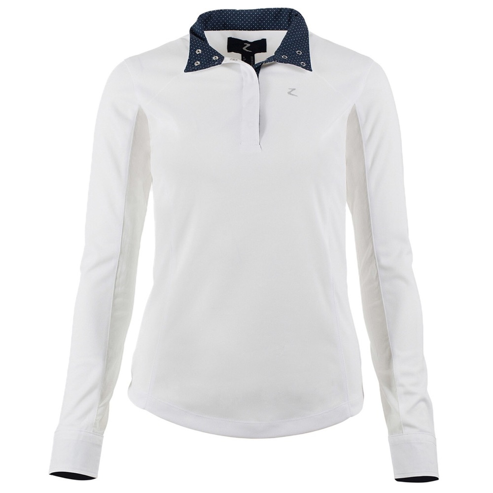 Horze White Show shirt